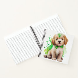 CUADERNO ADORABLE PEQUEÑO COLOR DE AGUA FLUFFER PERRO DE PU
