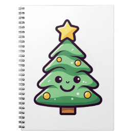 Cuaderno Adorable personaje verde del árbol de Navidad
