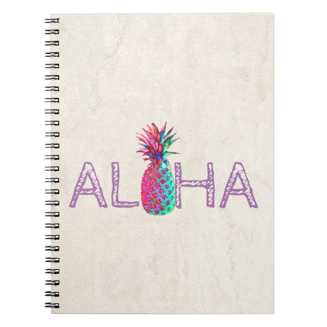 Cuaderno Adorable Piña Hawaiana Aloha (Frente)