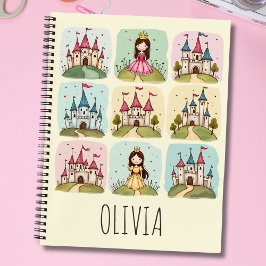 Cuaderno Adorable Princesa de Cuentos de Hadas y Doodles de