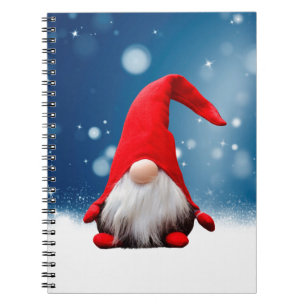 Cuaderno Adorable Santa de Navidad Nieve Estrellas