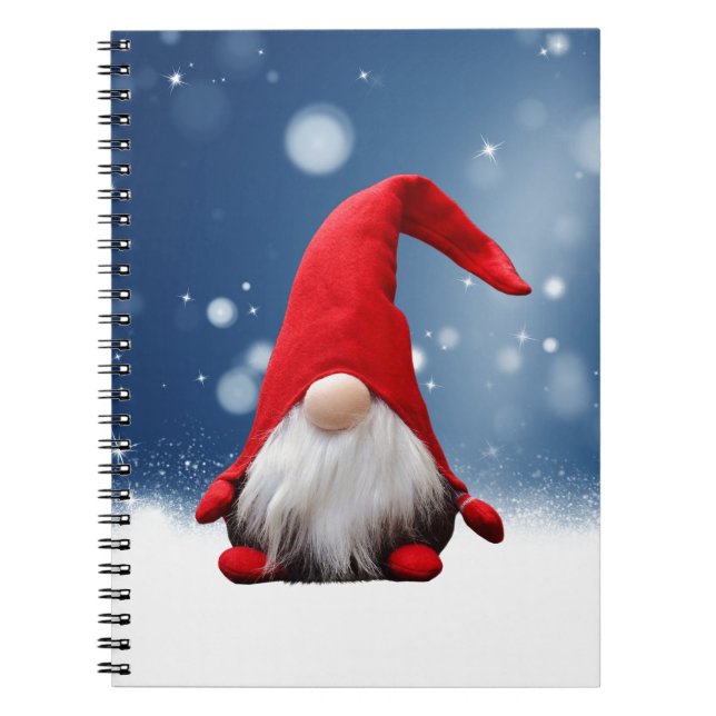 Cuaderno Adorable Santa de Navidad Nieve Estrellas (Frente)