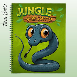 Cuaderno Adorable Serpent Woodland Wildlife Animal Snake 🐍