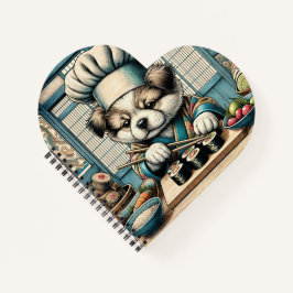 Cuaderno Adorable Sushi Chef Puppy