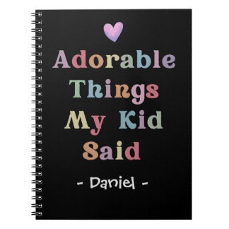 Cuaderno Adorable Thing dijo mi hijo