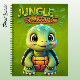 Cuaderno Adorable Tortoise Lover Box Turtle Animal Green 🐢