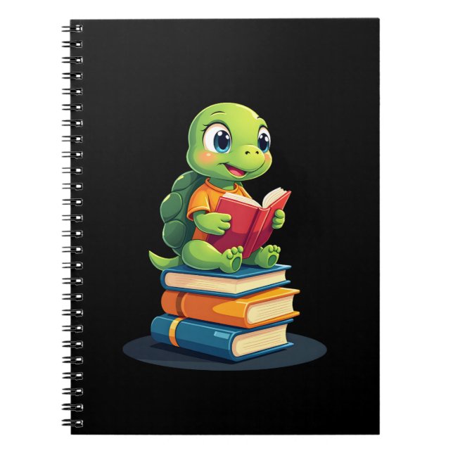 Cuaderno Adorable Turtle Reading Books (1) (Frente)