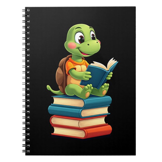 Cuaderno Adorable Turtle Reading Books (4) (Frente)