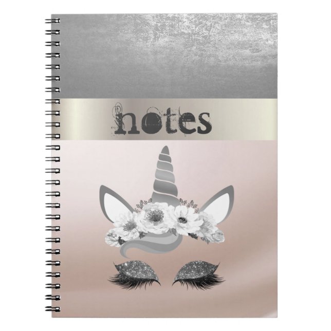 Cuaderno Adorable Unicornio de Loto con Estilo (Frente)