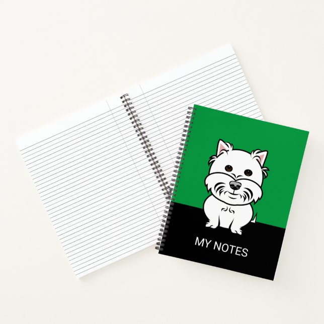 Cuaderno Adorable West Highland Terrier (Interior)