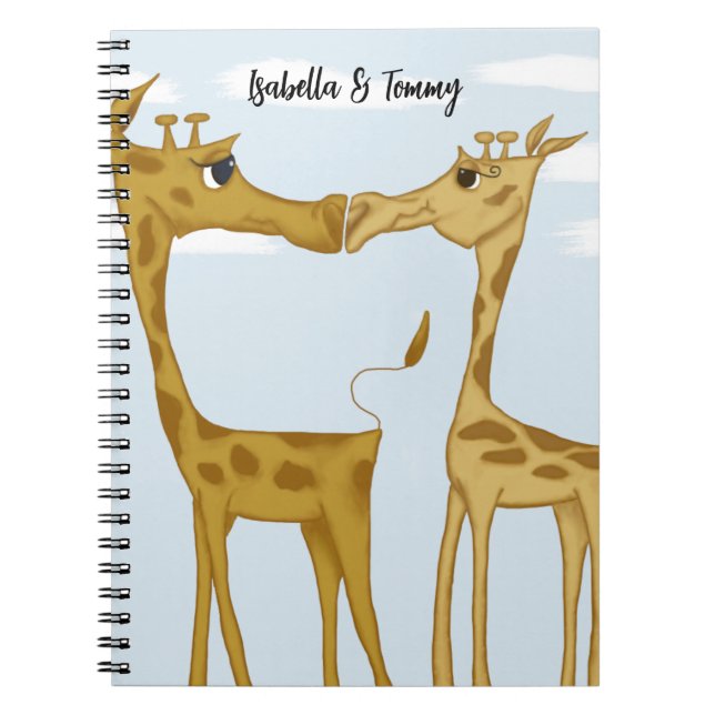 Cuaderno Adorables amantes de la jirafa (Frente)