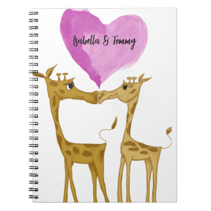 Cuaderno Adorables amantes de la jirafa
