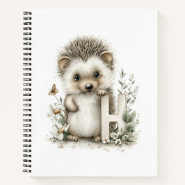 Cuaderno Adorables Animales Bebés en Acuarela con Letras de