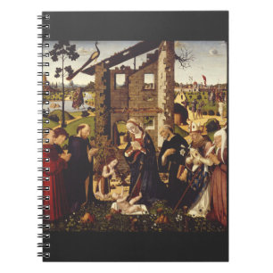 Cuaderno Adoración del niño con santos y donantes
