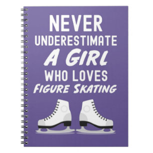 Cuaderno Adornos de patinaje sobre hielo regalos niña patin