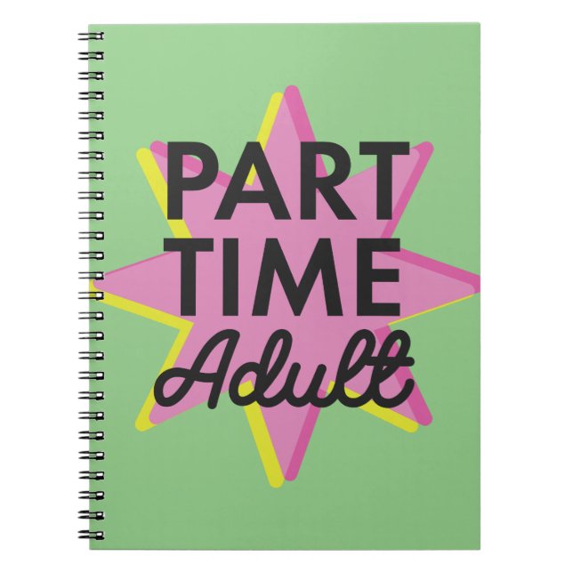 Cuaderno Adulto a tiempo parcial (Frente)