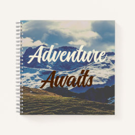 Cuaderno Adventure Awaits Berge Notizbuch