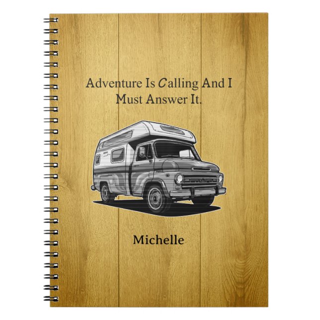 Cuaderno Adventure Is Calling I Must Answer Explore Outdoor (Frente)
