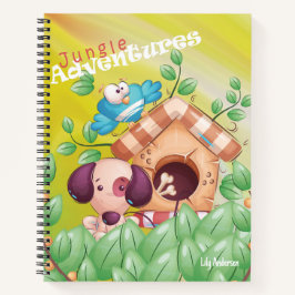 Cuaderno Adventure Notebook Cute Dog con el nombre de la ca