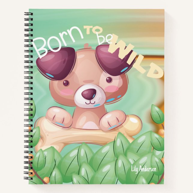Cuaderno Adventure Notebook Cute Dog Name (Anverso)