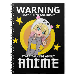 Cuaderno advertencia puede comenzar a hablar de anime