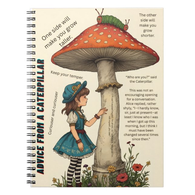Cuaderno Advice from a Caterpillar Wonderland Notebook (Frente)