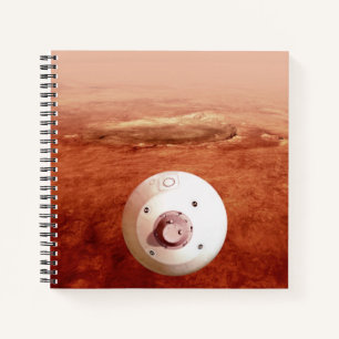 Cuaderno Aeródromo Con Perseverancia Rover Descent To Mars