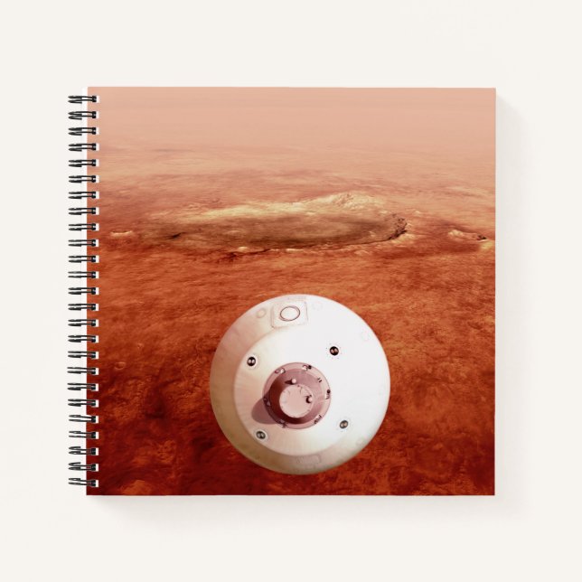 Cuaderno Aeródromo Con Perseverancia Rover Descent To Mars (Anverso)