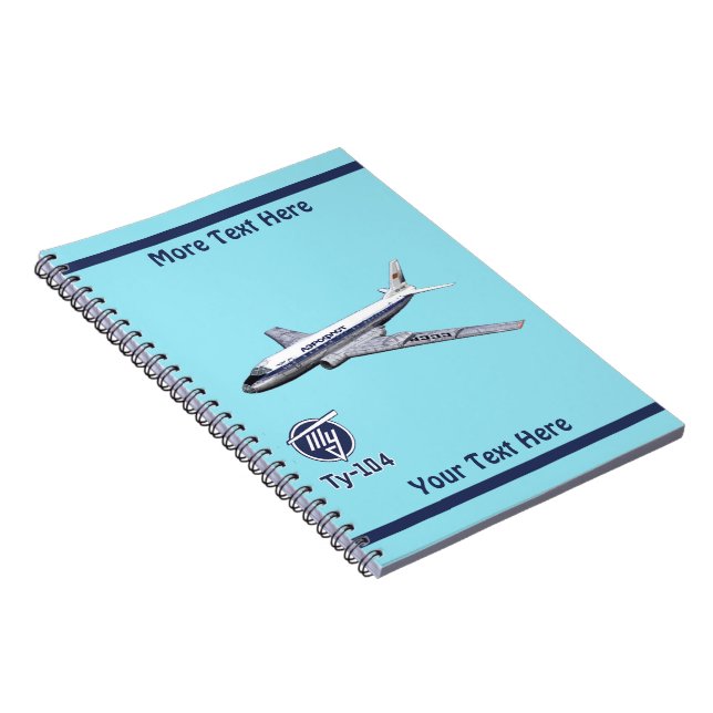 Cuaderno Aerolínea Tupolev (Т у п о е) Tu-104 (Lado Derecho)