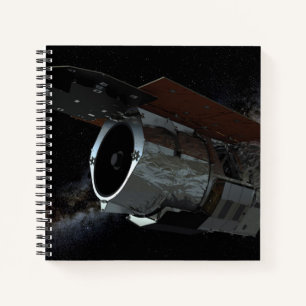 Cuaderno Aeronave espacial con telescopio infrarrojo de cam