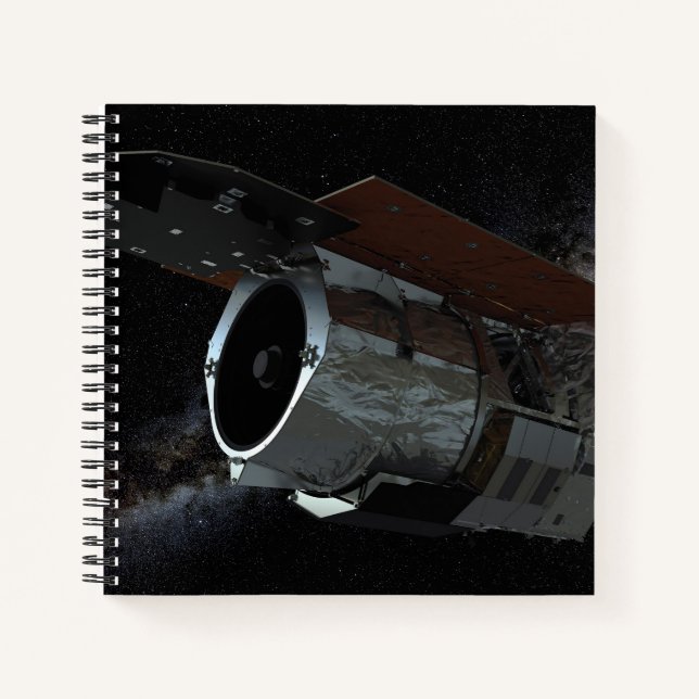 Cuaderno Aeronave espacial con telescopio infrarrojo de cam (Anverso)