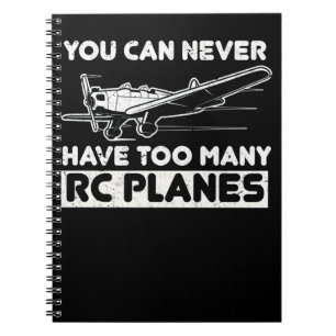 Cuaderno Aeronave modelo divertida piloto RC Plano