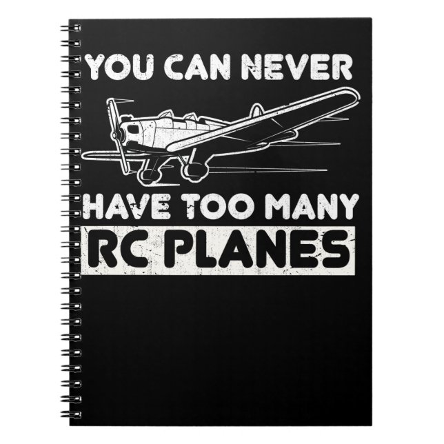 Cuaderno Aeronave modelo divertida piloto RC Plano (Frente)