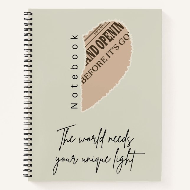 Cuaderno Aesthetic Boho Spiral Notebook (Anverso)