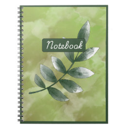 Cuaderno  Aesthetic Greenery Spiral Photo Notebook