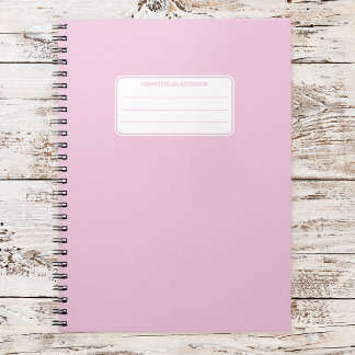 Cuaderno Aesthetic Soft Pastel Solid Color Composition