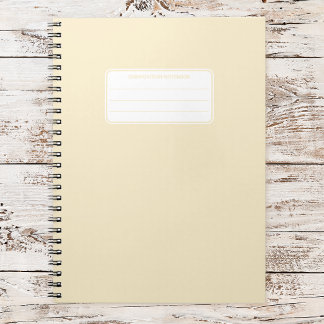 Cuaderno Aesthetic Soft Pastel Solid Color Composition