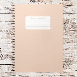 Cuaderno Aesthetic Soft Pastel Solid Color Composition