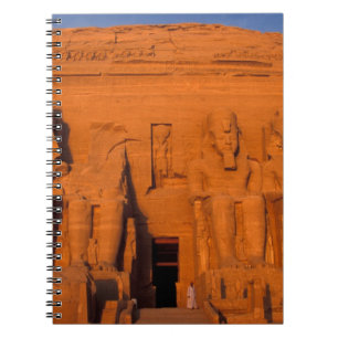 Cuaderno AF, Egipto, Abu Simbel. Fachada al atardecer, gran