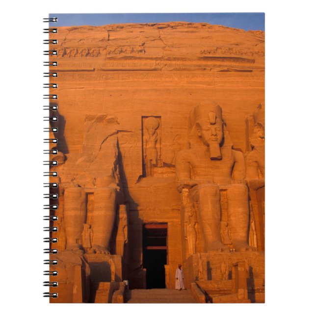 Cuaderno AF, Egipto, Abu Simbel. Fachada al atardecer, gran (Frente)