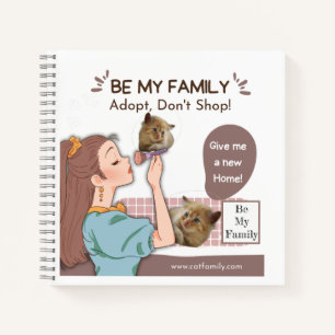 Cuaderno Afectuosos amantes de gatos orgullosos de su famil
