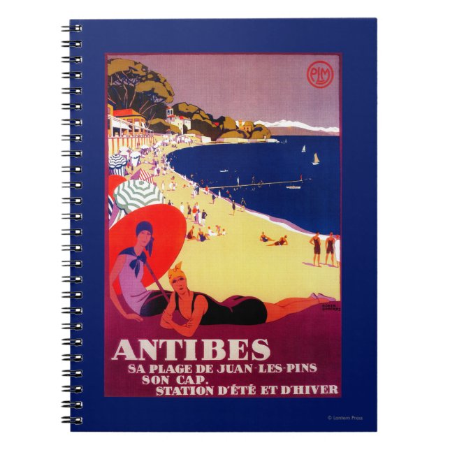 Cuaderno Afiche de Antibes VintageEurope (Frente)