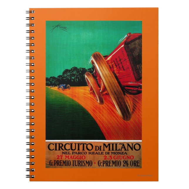 Cuaderno Afiche de cosecha de Milano Circuito DiMilanoEurop (Frente)