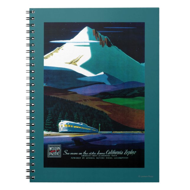 Cuaderno Afiche de cosecha de zephyr del Pacífico Occidenta (Frente)