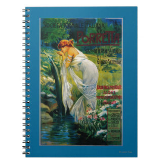 Cuaderno Afiche de la cosecha de Italiana de la Societa Ter