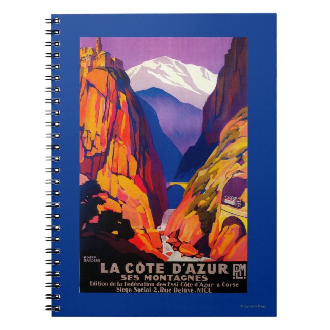 Cuaderno Afiche de la época de La Cote D'Azur 2 (Frente)
