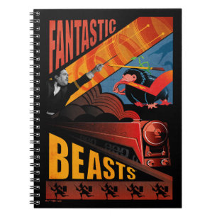 Cuaderno Afiche de venado de las bestias fantásticas de Ja