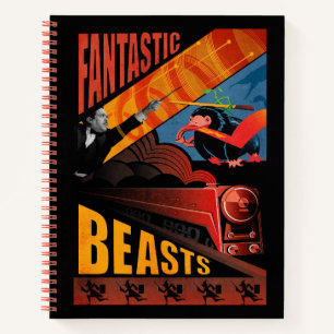 Cuaderno Afiche de venado de las bestias fantásticas de Ja
