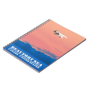 Cuaderno Afiche de viaje de Beaufort Sea Canada