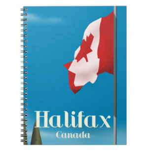Cuaderno Afiche de viaje de Halifax Canada